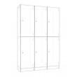 Lockers 6 Doors - Bank of 2 x high & 3 x Wide